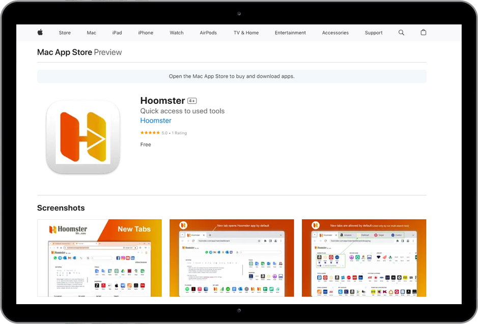 Hoomster Safari Extension